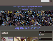 Tablet Screenshot of de-tissus-en-couture.com